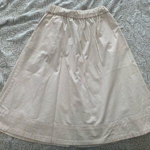 Everlane ivory A-Line Skirt